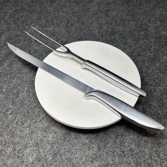 Vtg GERBER Siegfried & Balmung Carving Set Knife Fork Elegant Kitchen Utensils - Picture 1 of 11